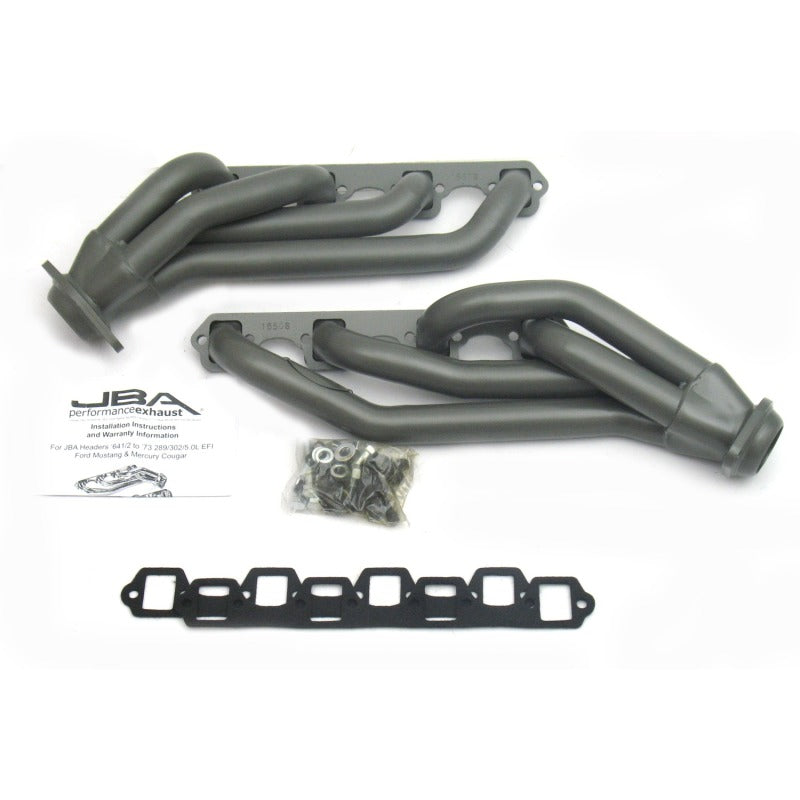 JBA 65-73 Ford Mustang 260-302 SBF 1-5/8in Primary Ti Ctd Mid Length Header JBA