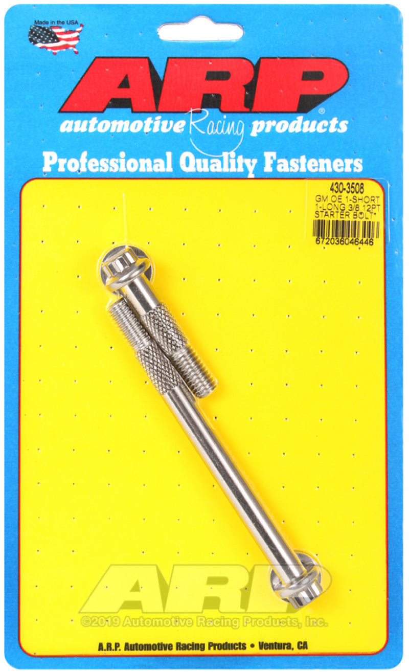 ARP GM 3/8 X 1.975/4.660in 12pt SS Starter Bolt Kit ARP