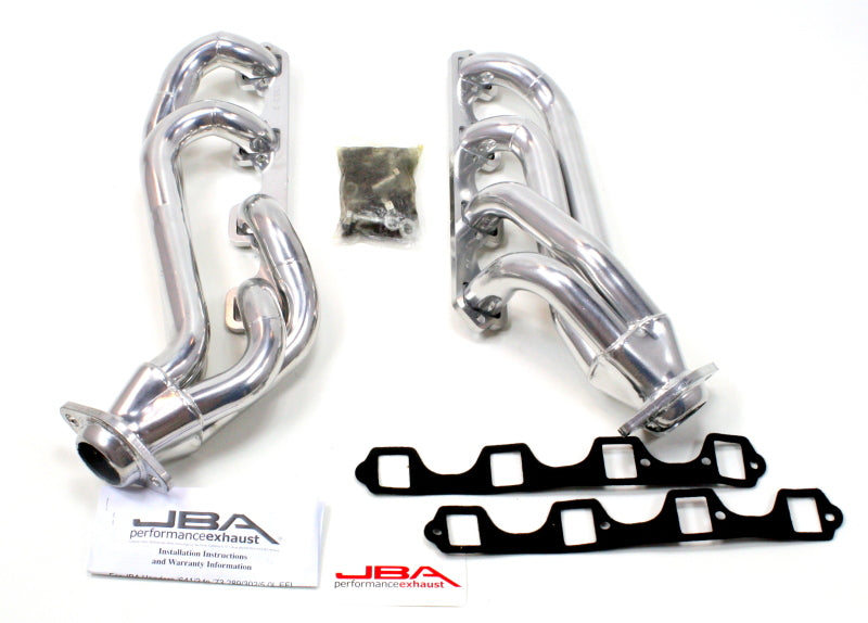 JBA 65-73 Ford Mustang 260-302 SBF w/GT40-P Heads 1-5/8in Primary Silver Ctd Mid Length Header JBA