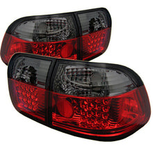 Load image into Gallery viewer, Spyder Honda Civic 96-98 4Dr LED Tail Lights Red Smoke ALT-YD-HC96-4D-LED-RS - eliteracefab.com