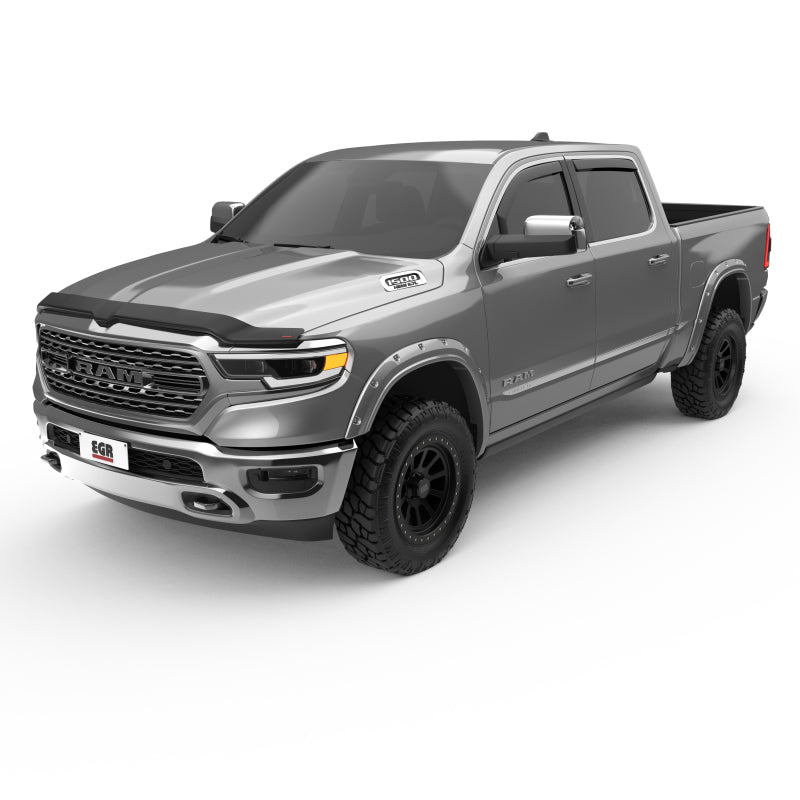 EGR 19-23 Ram 1500 In-Channel Window Visors Front/Rear Set Matte Black Crew Cab