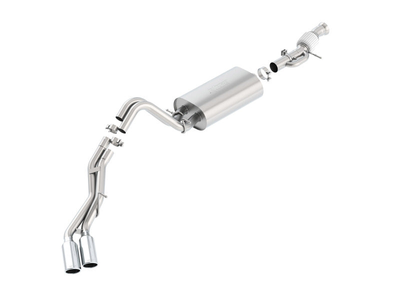 Borla Touring Cat Back 15-16 GMC Denali 6.2L V8 2.75in, 2.25in Dual Same Side Exit 4in Tips Exhaust - eliteracefab.com