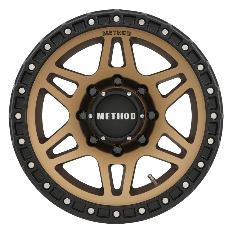 Method MR312 18x9 +18mm Offset 8x6.5 130.81mm CB Method Bronze/Black Street Loc Wheel - eliteracefab.com