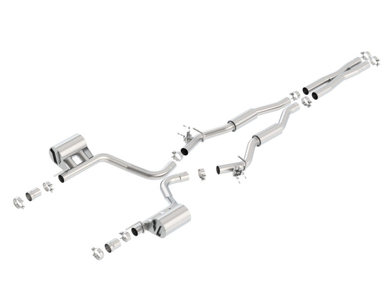 Borla 15-16 Dodge Challenger SRT 392 S-Type Catback Exhaust Single Split Rear Exit (No Tip) - eliteracefab.com