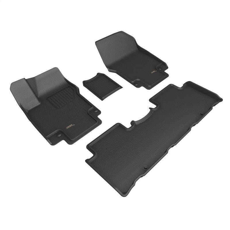 3D Maxpider 22-23 Hyundai Ioniq 5 Kagu Floor Mat- Black R1 R2 3D MAXpider