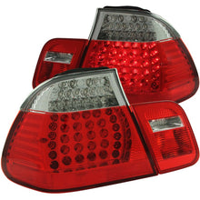 Load image into Gallery viewer, ANZO 1999-2001 BMW 3 Series E46 LED Taillights Red/Clear 4pc - eliteracefab.com