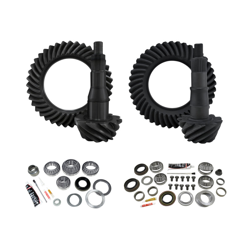 Yukon Gear & Install Kit Package for 11-19 Ford F150 9.75in Front & Rear 4.56 Ratio Yukon Gear & Axle
