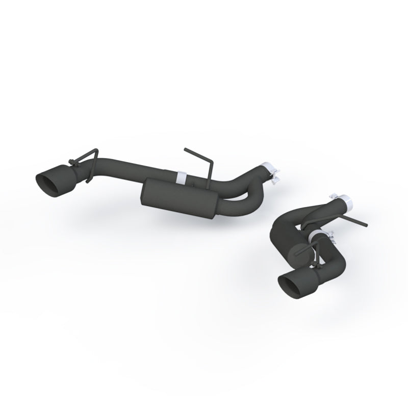 MBRP 16-19 Chevrolet Camaro 2.5in Black Coated Non NPP Axle Back Exhaust System - 4in Dual Wall Tips - eliteracefab.com