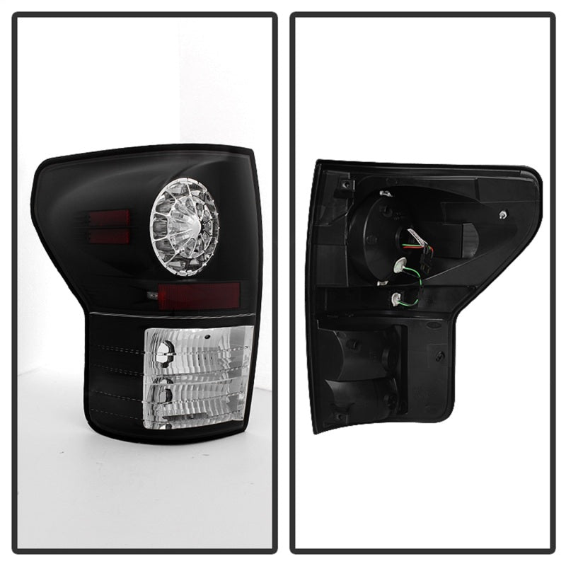 Spyder Toyota Tundra 07-13 LED Tail lights Black ALT-YD-TTU07-LED-BK - eliteracefab.com