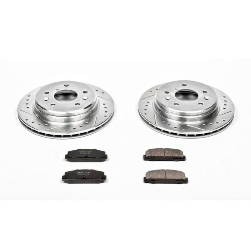 Power Stop 86-91 Mazda RX-7 Rear Z23 Evolution Sport Brake Kit - eliteracefab.com