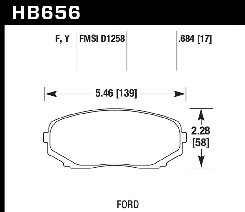 Hawk 07-15 Ford Edge / 07-15 Lincoln MKX / 07-17 Mazda CX-9 LTS Street Front Brake Pads - eliteracefab.com