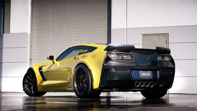 Borla 15 Chevy Corvette C7 ZO6 6.2L w/o AFM w/ NPP ATAK Quad RD RL IC Tips Center Rear Exit Exh - eliteracefab.com