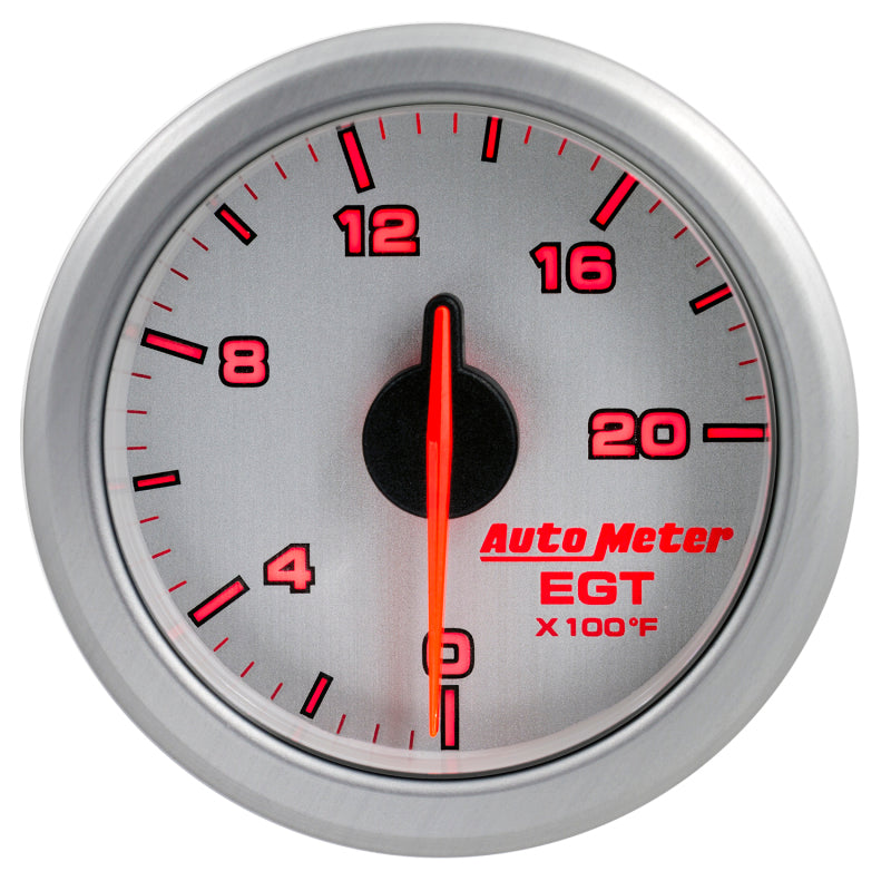 Autometer Airdrive 2-1/16in EGT Gauge 0-2000 Degrees F - Silver 9145-UL