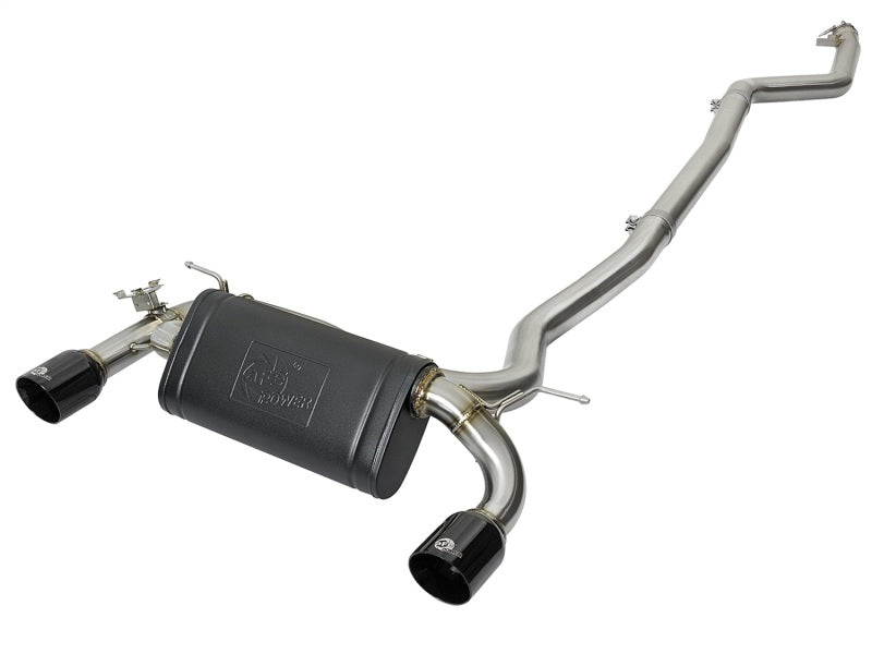 aFe MACHForce XP Exhausts Cat-Back SS 16-17 BMW 340i/iX 440i/iX (F3X) L6-3.0L (B58) w/Black Tips - eliteracefab.com