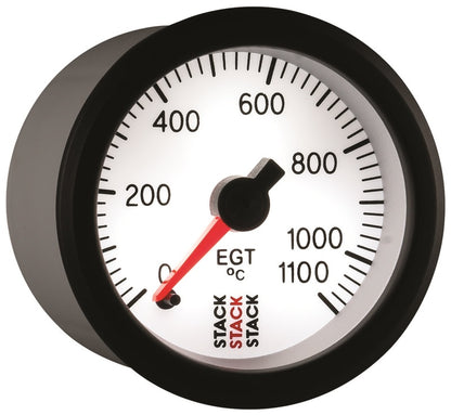 Autometer Stack 52mm 0-1100 Deg C Pro Stepper Motor Exhaust Gas Temp Gauge - White ST3363