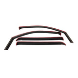 Westin 2000-2004 Dodge Dakota Quad Cab Wade In-Channel Wind Deflector 4pc - Smoke