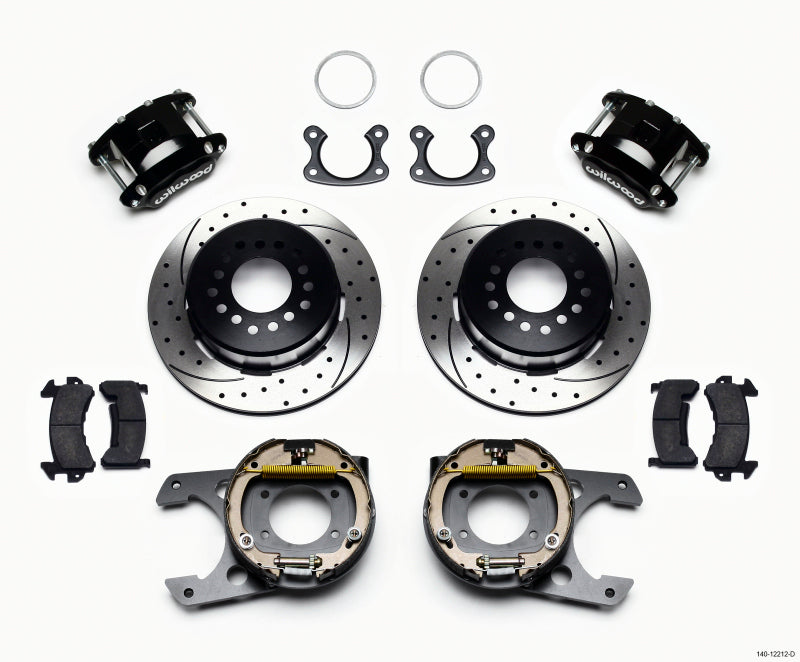 Wilwood D154 P/S Park Brake Kit Drilled Small Ford 2.50in Offset Wilwood