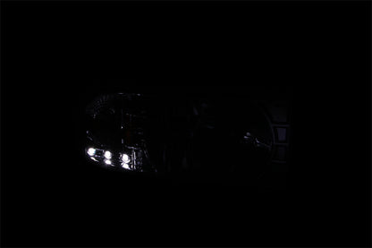 ANZO 2007-2014 Chevy TahOE Crystal Headlight Chrome Amber(OE) - eliteracefab.com