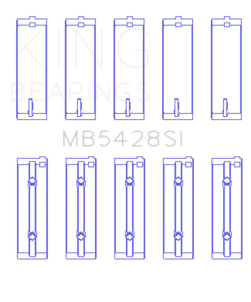 King Honda R16A/ R18A 2006- Current Main Bearing Set King Engine Bearings