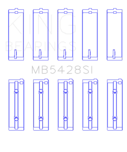 King Honda R16A/ R18A 2006- Current Main Bearing Set King Engine Bearings