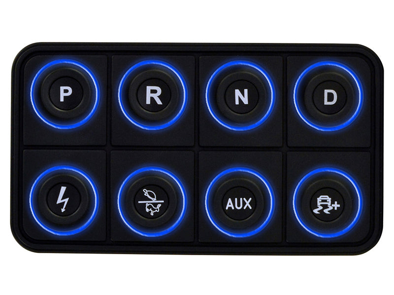 AEM EV 8 Button Keypad CAN Based Programmable Backlighting - eliteracefab.com