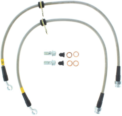 StopTech 02-06 Acura RSX Front SS Brake Lines - eliteracefab.com