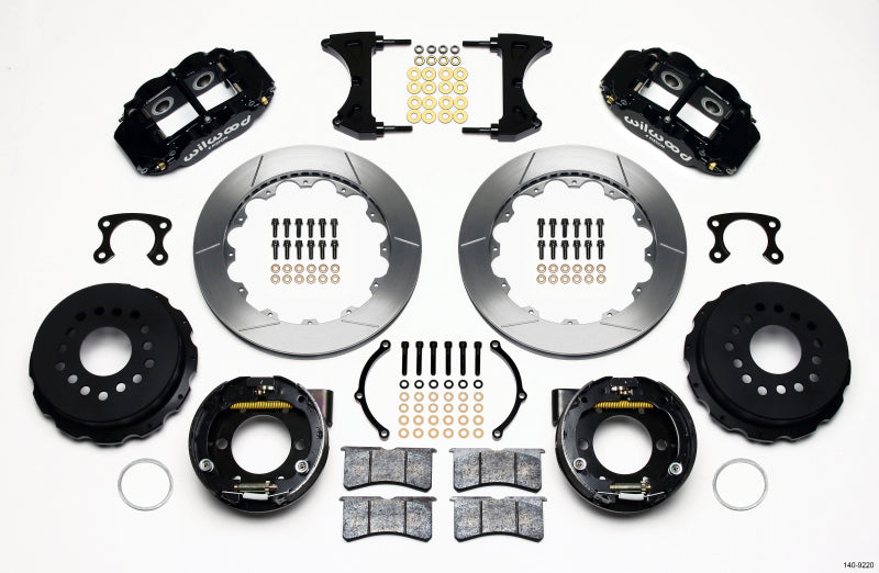 Wilwood Narrow Superlite 4R Rear P-Brk Kit 12.88in Small Ford 2.50in Offset Wilwood
