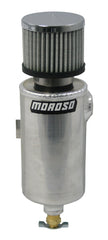 Moroso Breather Tank/Catch Can - 1/2in NPT Female Fitting - Roll Bar Mount - Aluminum