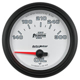 Autometer Phantom II 2 5/8in 140-300 Degree F Short Sweep Electronic Oil Temperature Gauge