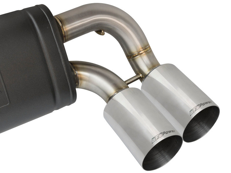 aFe 16-18 BMW M2 L6-3.0L MACH Force-Xp 3in to 2.5in 304 SS Cat-Back Exhaust System-Quad Polish Tips aFe