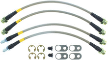 Load image into Gallery viewer, StopTech 08-10 Mitsubishi Lancer Ralliart Stainless Steel Rear Brake Lines - eliteracefab.com