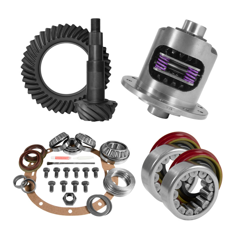 Yukon 8.6in GM 4.88 Rear Ring & Pinion Install Kit 30 Spline Positraction Axle Bearings and Seals Yukon Gear & Axle