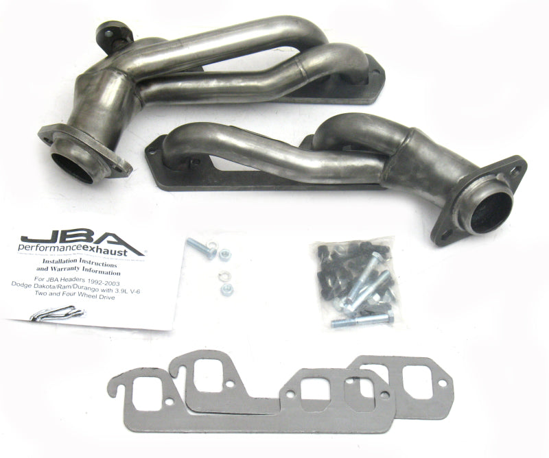 JBA 92-95 Dodge Truck 3.9L V6 1-1/2in Primary Raw 409SS Cat4Ward Header JBA