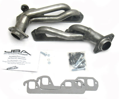 JBA 92-95 Dodge Truck 3.9L V6 1-1/2in Primary Raw 409SS Cat4Ward Header JBA