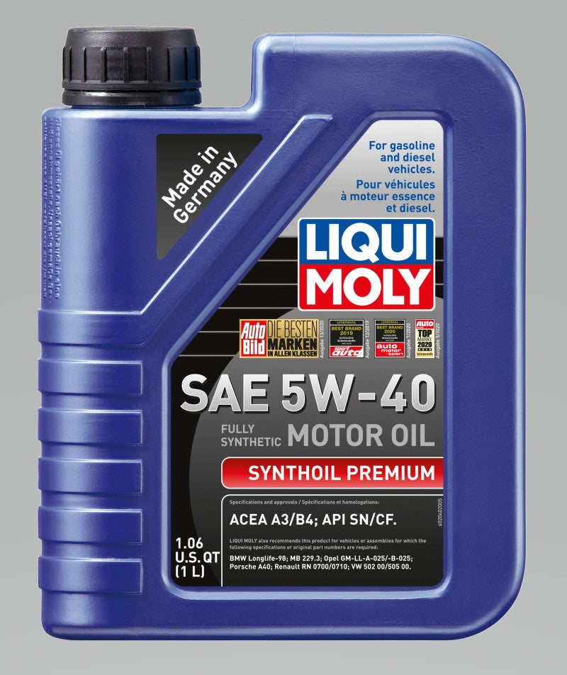 LIQUI MOLY 1L Synthoil Premium Motor Oil SAE 5W40 LIQUI MOLY