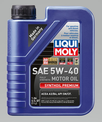 LIQUI MOLY 1L Synthoil Premium Motor Oil SAE 5W40 LIQUI MOLY