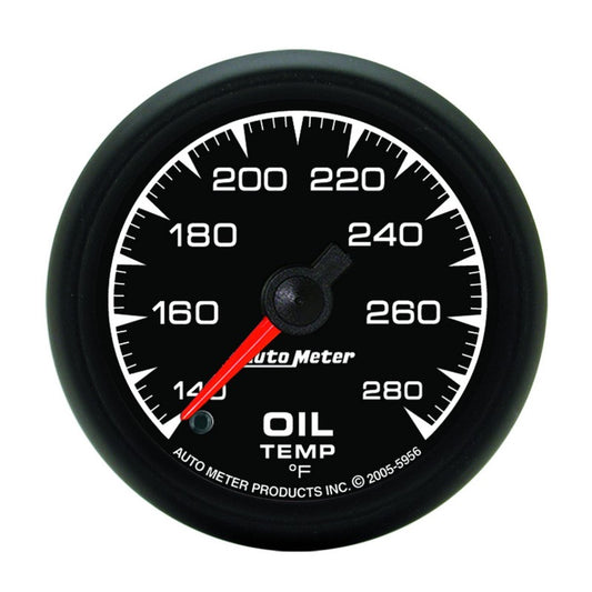 Autometer ES 52.4mm 140-280 Degree F Oil Temprature Gauge 5956