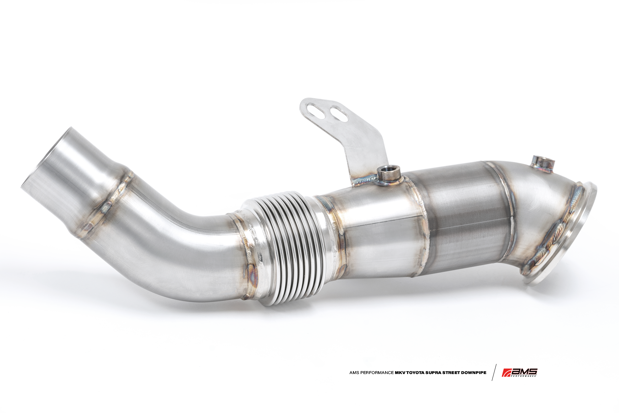 AMS Downpipe w/ Ultra High-Flow GESI Cat | 2020-2021 Toyota Supra A90 3.0L - eliteracefab.com
