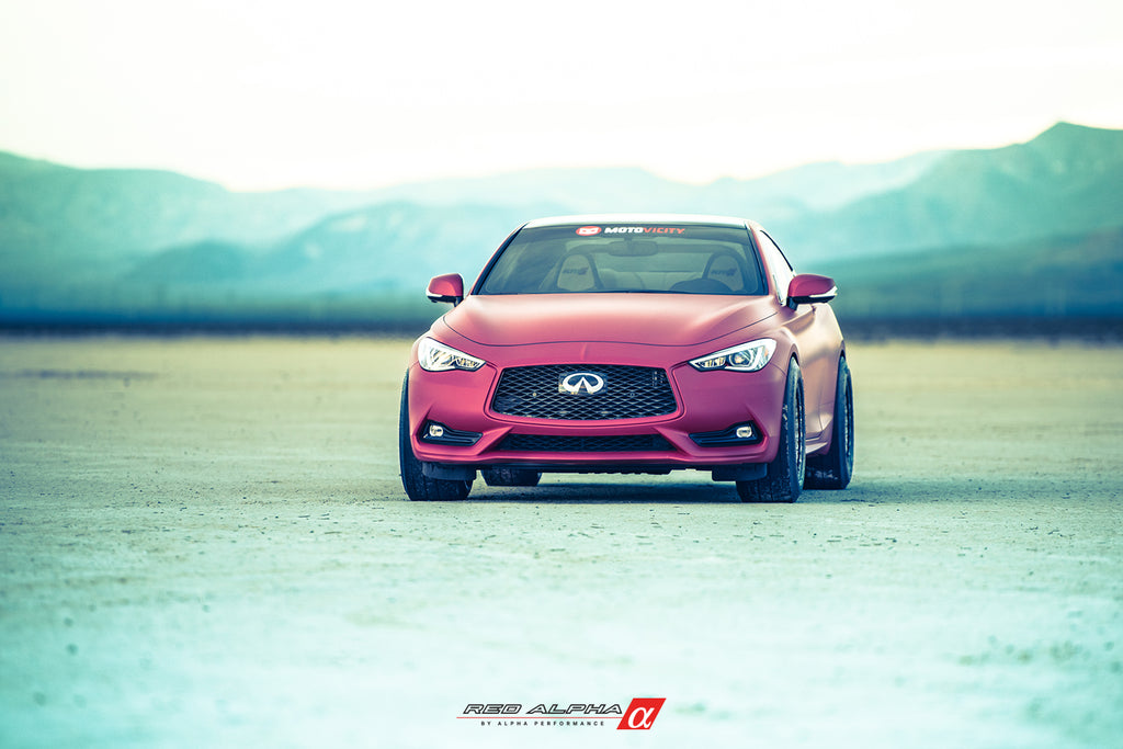 AMS Red Alpha Heat Exhanger | 2016+ Infiniti Q50/Q60 3.0T - eliteracefab.com