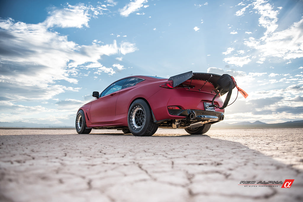 AMS Red Alpha Heat Exhanger | 2016+ Infiniti Q50/Q60 3.0T - eliteracefab.com