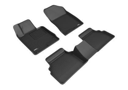 3D MAXpider 20+ Hyundai Sonata Kagu 1st & 2nd Row Floormats - Black - eliteracefab.com