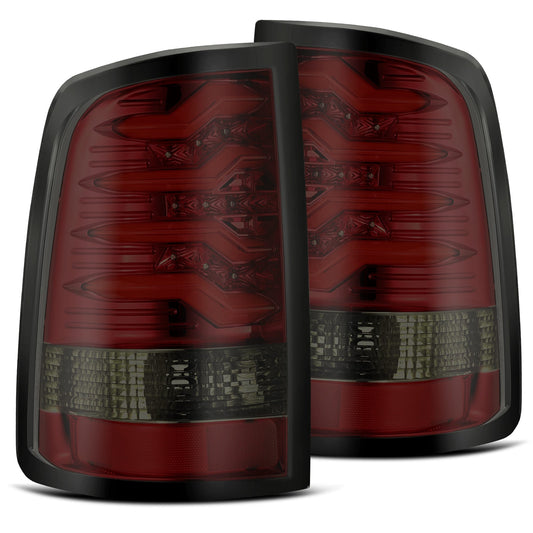 AlphaRex 09-18 Dodge Ram 1500 PRO-Series LED Tail Lights Red Smoke - eliteracefab.com