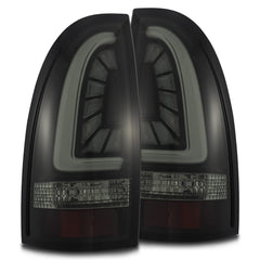 AlphaRex 05-15 Toyota Tacoma PRO-Series LED Tail Lights Jet Black - eliteracefab.com