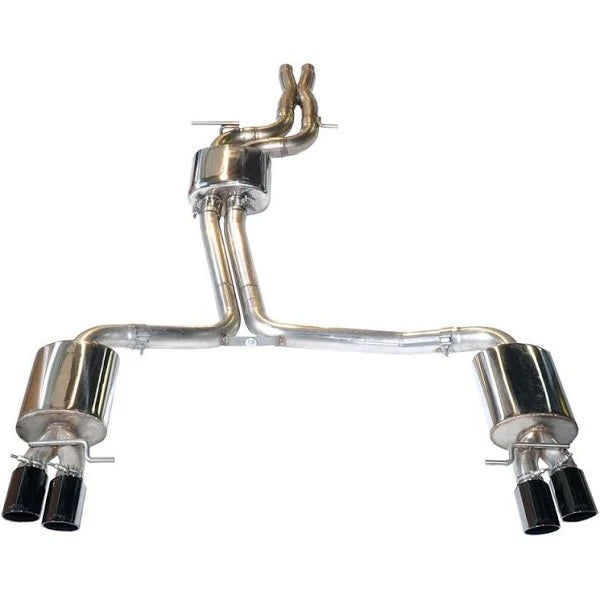 AWE Tuning Audi B8 / B8.5 S4 3.0T Touring Edition Exhaust - Chrome Silver Tips (90mm) - eliteracefab.com