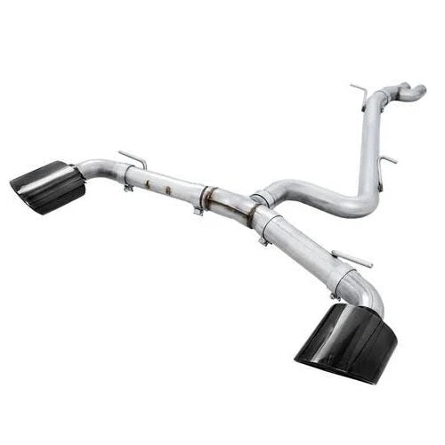 AWE Tuning 17-19 Audi RS3 8V Track Edition Exhaust - Diamond Black Tips RS-Style Tips - eliteracefab.com