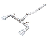 AWE Subaru BRZ/ Toyota GR86/ Toyota 86 Track Edition Cat-Back Exhaust- Chrome Silver Tips