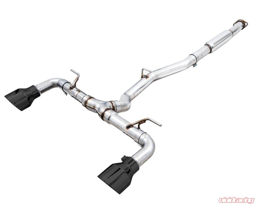 AWE Subaru BRZ / Toyota GR86 / Toyota 86 Track Edition Cat-Back Exhaust- Diamond Black Tips - eliteracefab.com