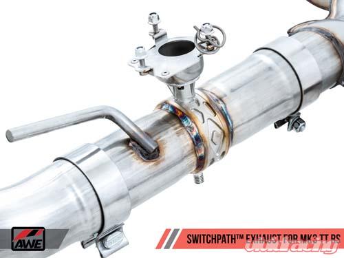 AWE Tuning 18-19 Audi TT RS 2.5L Turbo Coupe 8S/MK3 SwitchPath Exhaust w/Diamond Black RS-Style Tips - eliteracefab.com