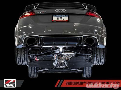 AWE Tuning 18-19 Audi TT RS 2.5L Turbo Coupe 8S/MK3 SwitchPath Exhaust w/Diamond Black RS-Style Tips - eliteracefab.com