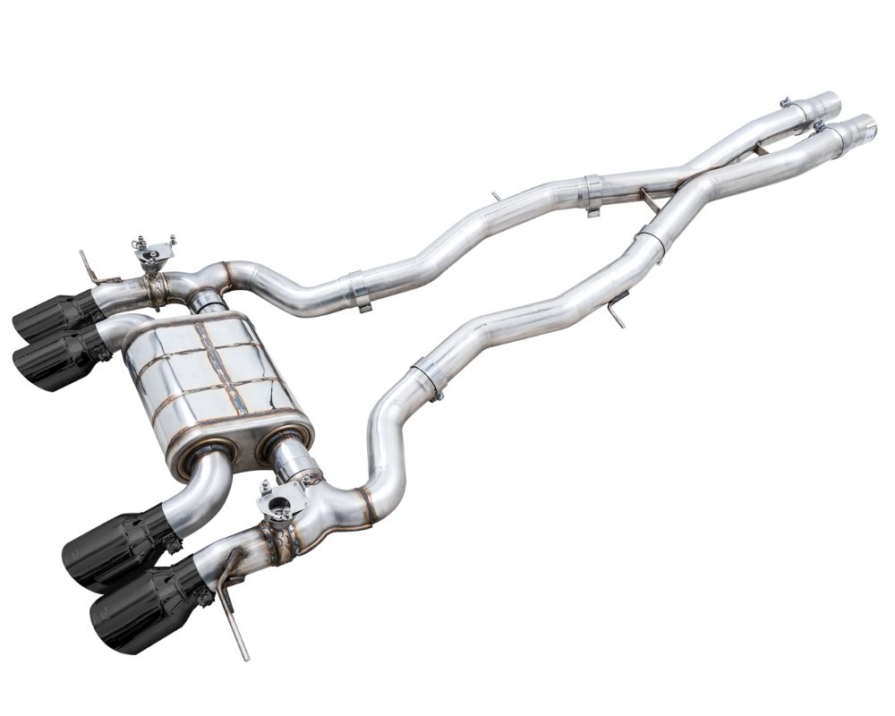 AWE SwitchPath Catback Exhaust for BMW G8X M3/M4 - Diamond Black Tips - eliteracefab.com